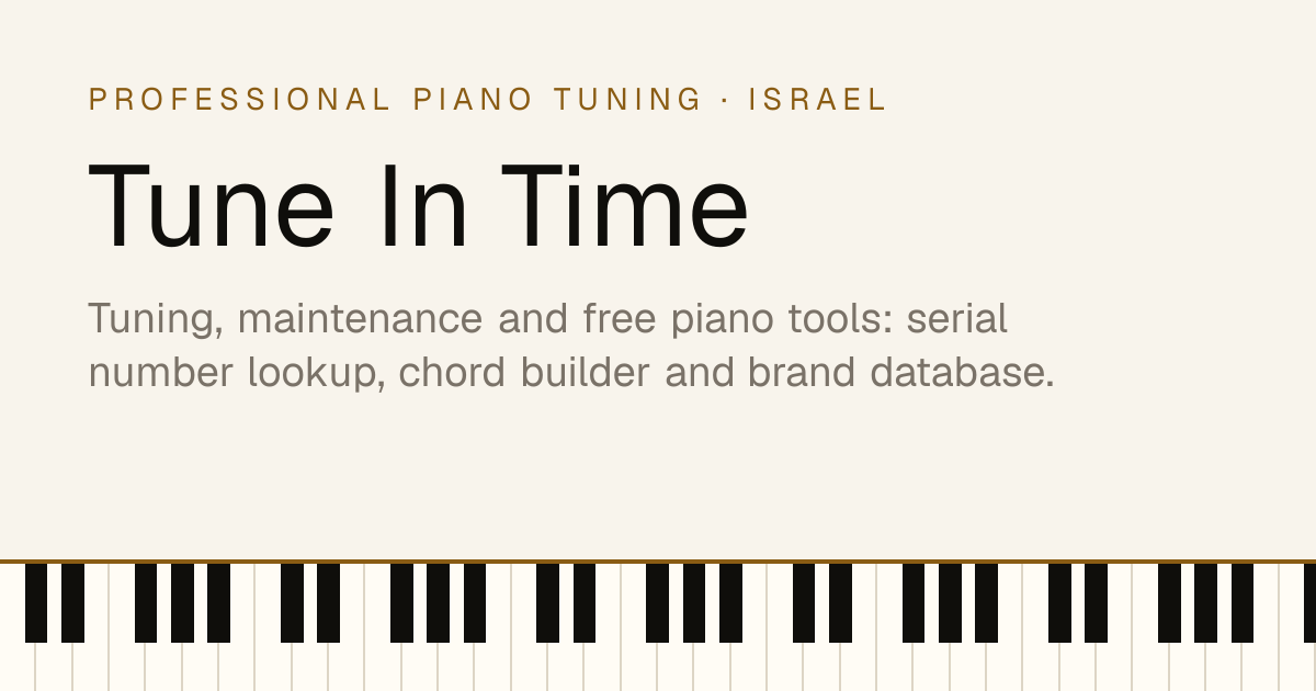 Cable Serial Numbers: Piano Age Chart | Tune In Time